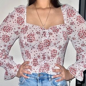 𝐑𝐔𝐂𝐇𝐄𝐃 𝐅𝐋𝐎𝐑𝐀𝐋 𝐏𝐔𝐅𝐅 𝐋𝐎𝐍𝐆 𝐒𝐋𝐄𝐄𝐕𝐄 𝐓𝐎𝐏